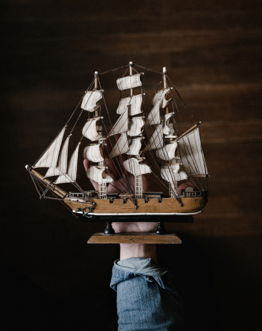 miniature ship